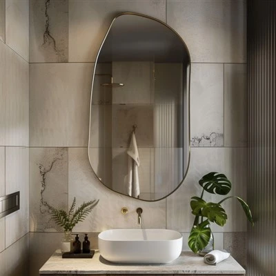 Miroir de salle de bain décoratif